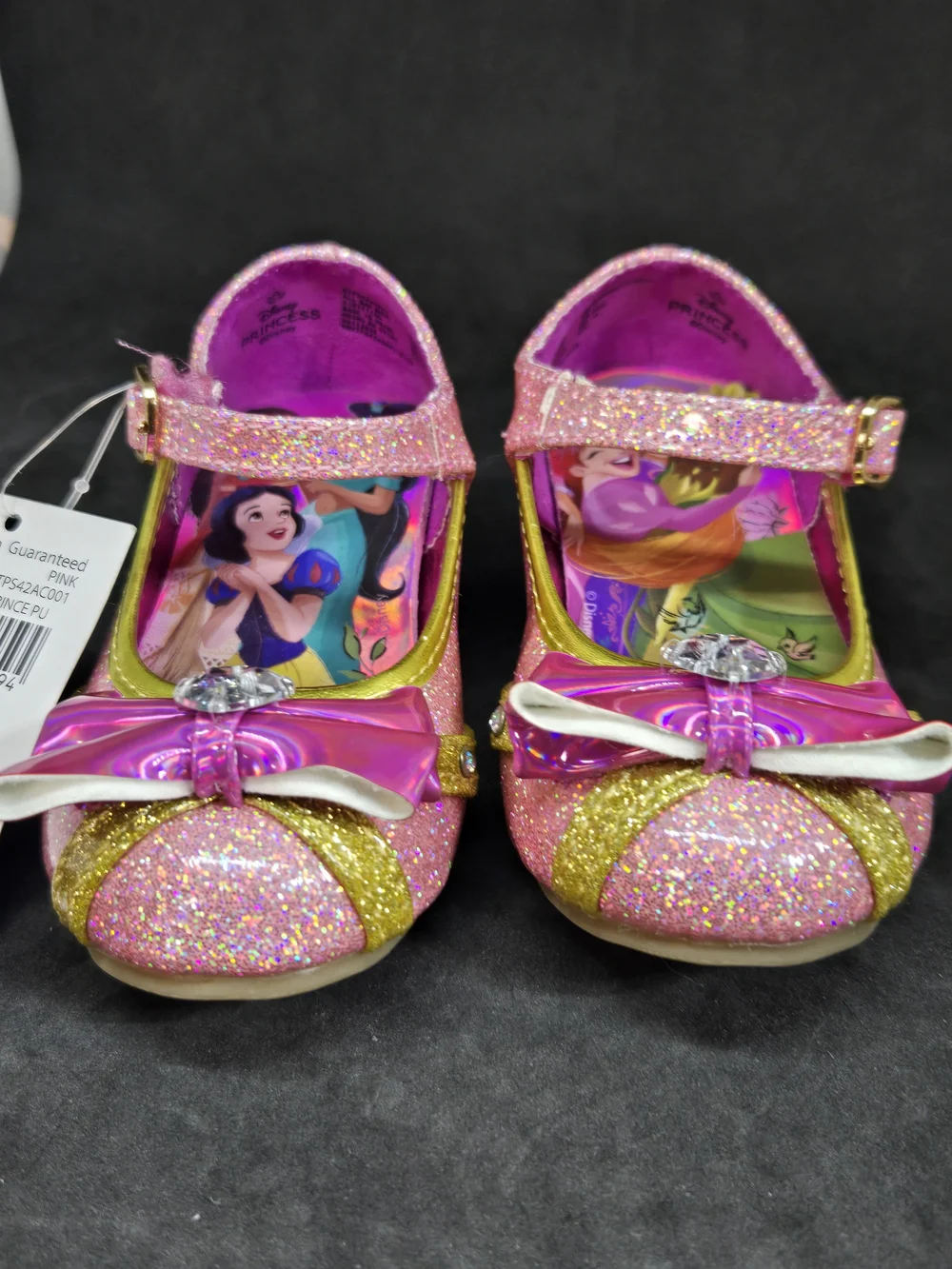 NWT Girls Disney Princess Shiny Mary Jane Heels Shoes Toddler Size 7